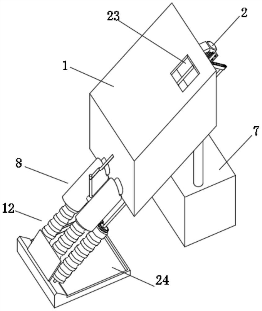 A molding device for producing peach gum beads