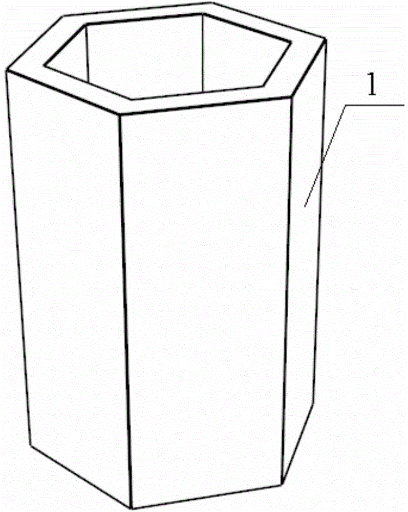 Aluminium alloy column-plate node structure used for space structure