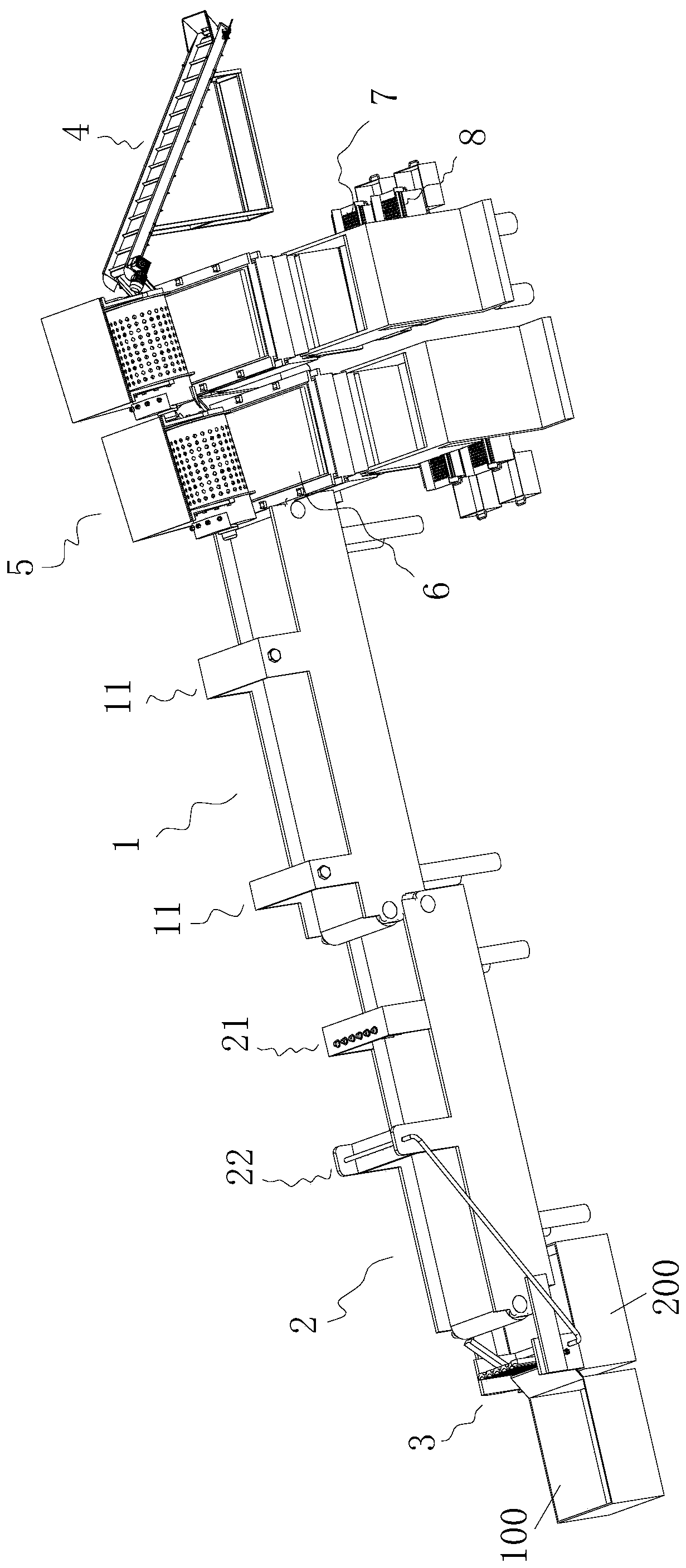 Tailing solid waste resource recycling and reusing treatment device