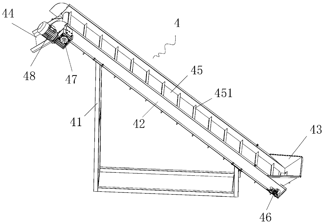 Tailing solid waste resource recycling and reusing treatment device