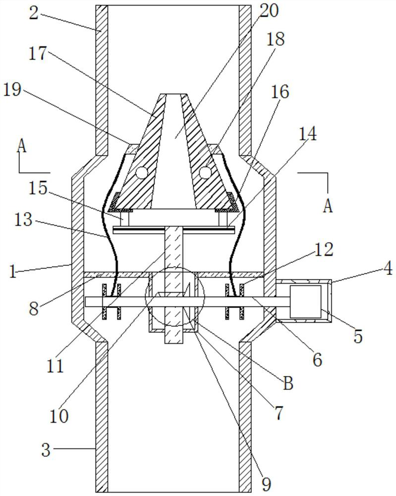 A flue gas guiding device for desulfurization tower