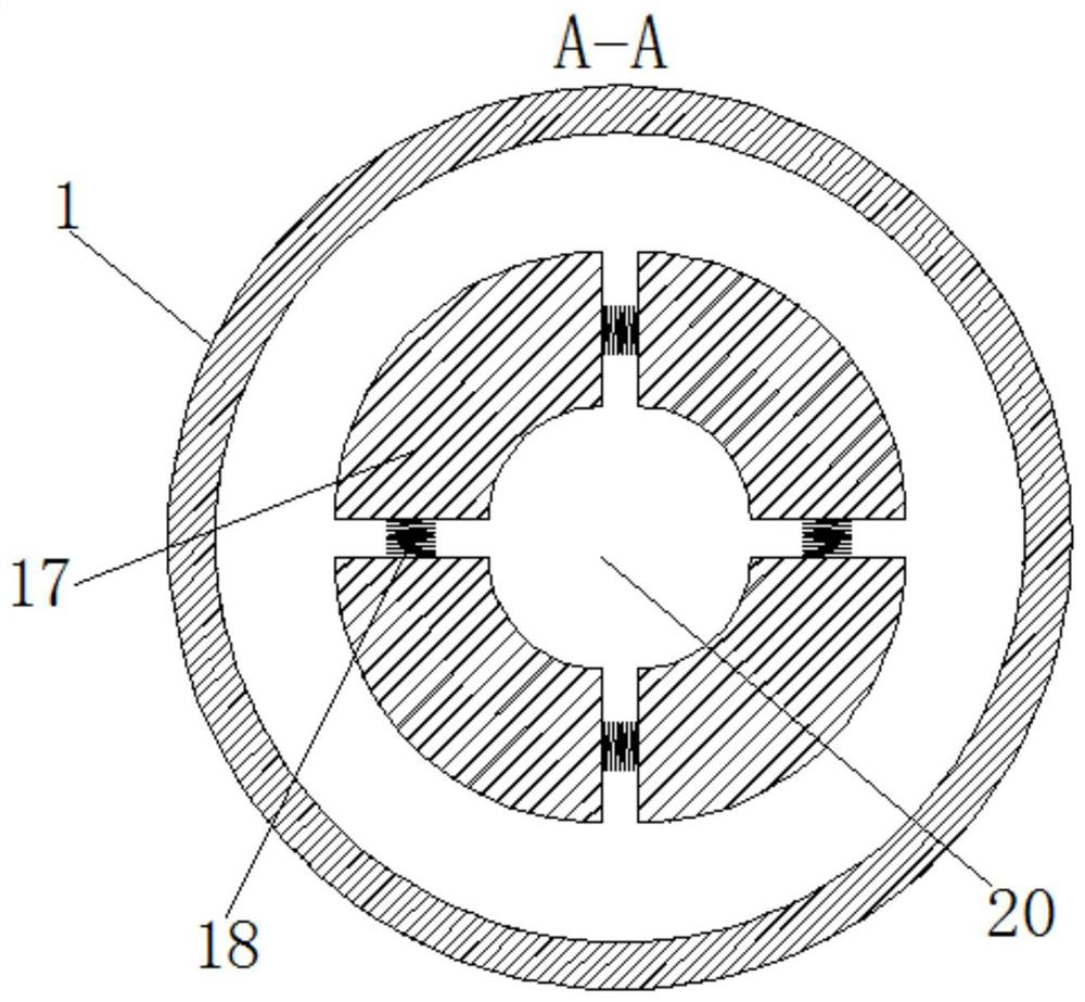 A flue gas guiding device for desulfurization tower