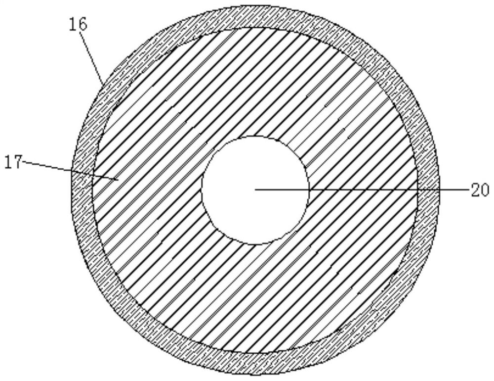 A flue gas guiding device for desulfurization tower