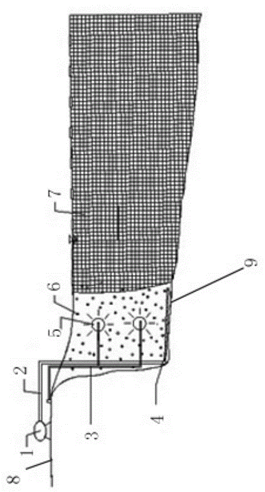 Shoreside seamless fish-driving device used for fish-guiding system