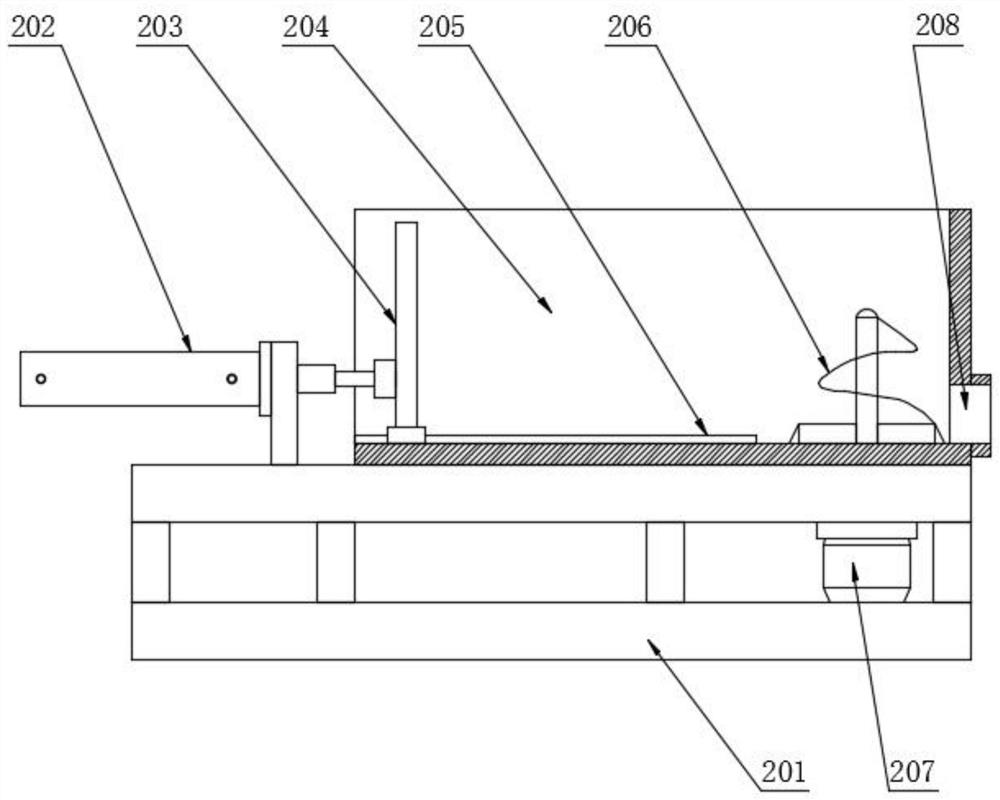 Feed stirring and preparing device for beef cattle breeding