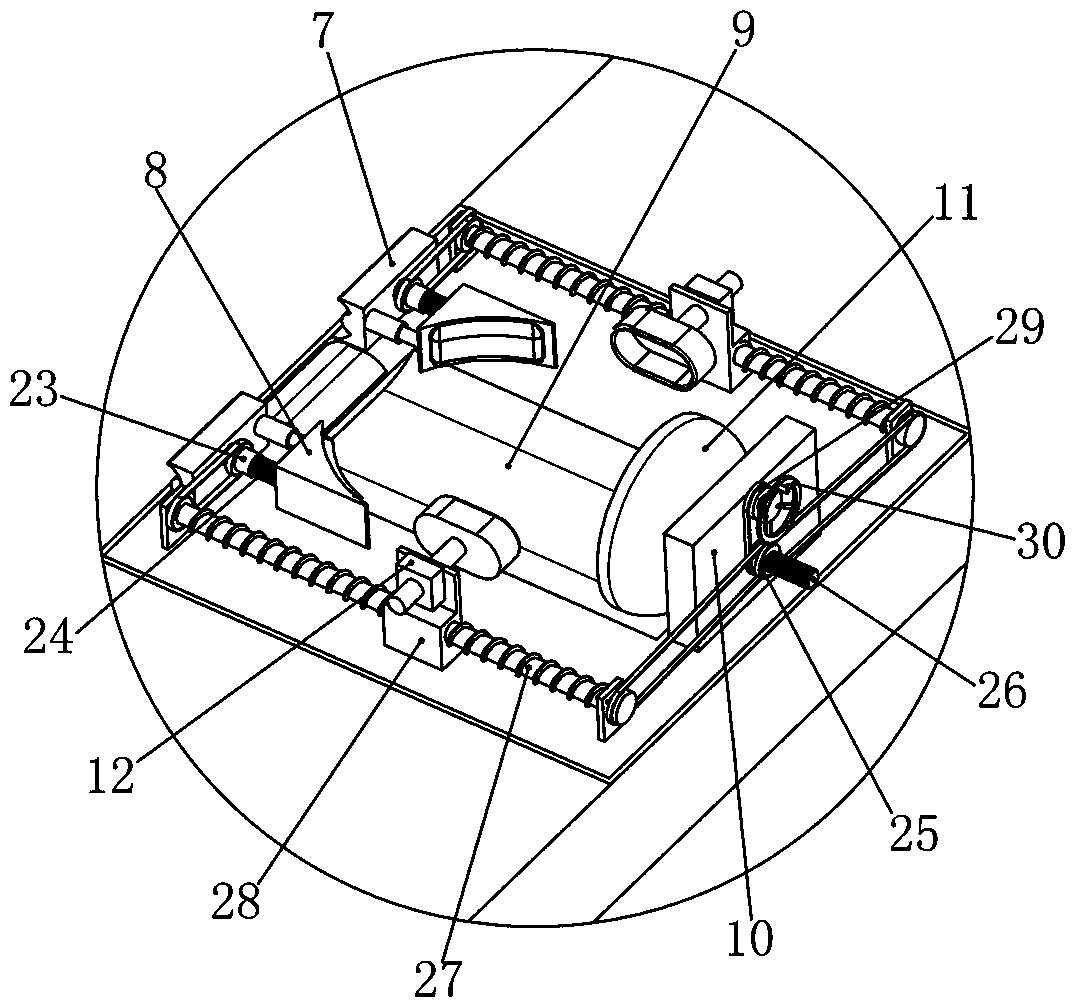 Fixing device for nuclear magnetic resonance examination