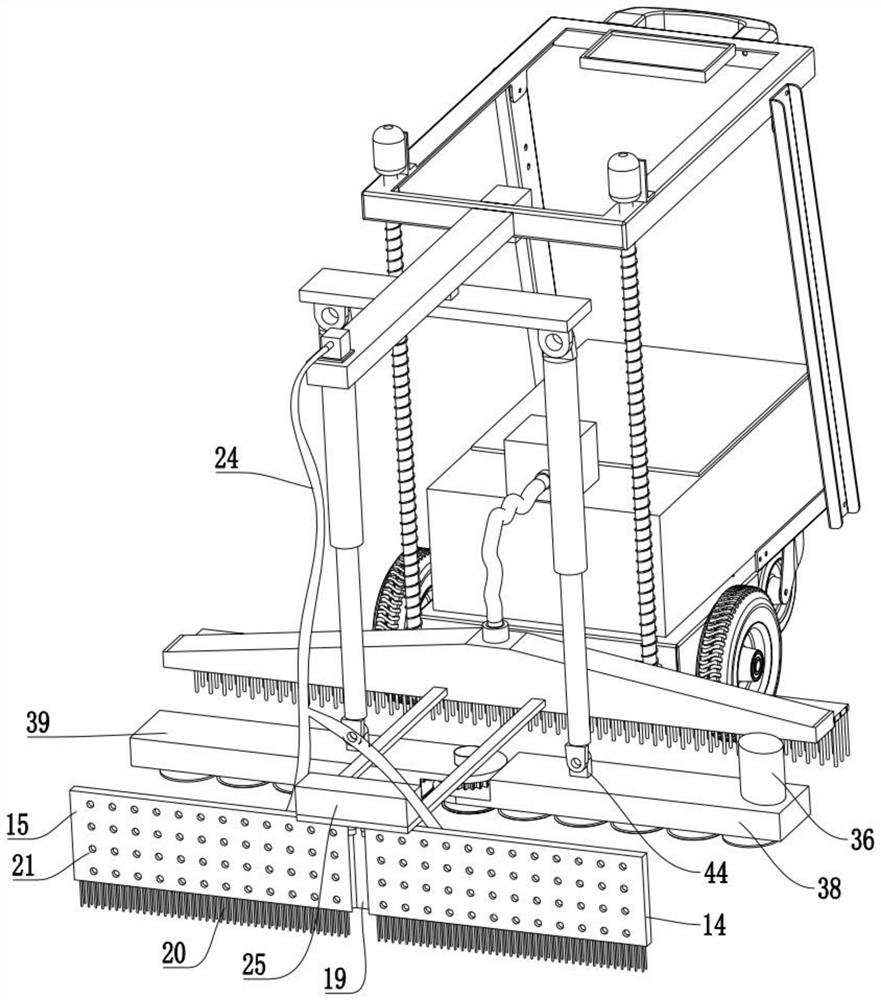 Weeding device for landscaping and using method of weeding device