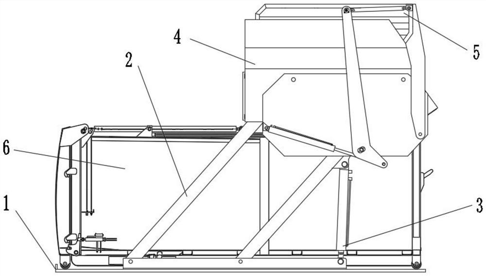 Swing butt-joint oblique pressing type garbage compression transfer station