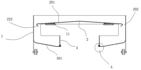 Machine tool waste groove capable of achieving bidirectional discharging