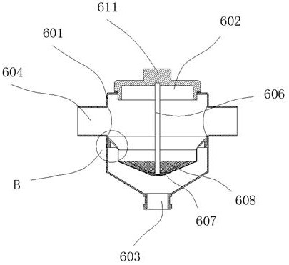 Machine tool waste groove capable of achieving bidirectional discharging