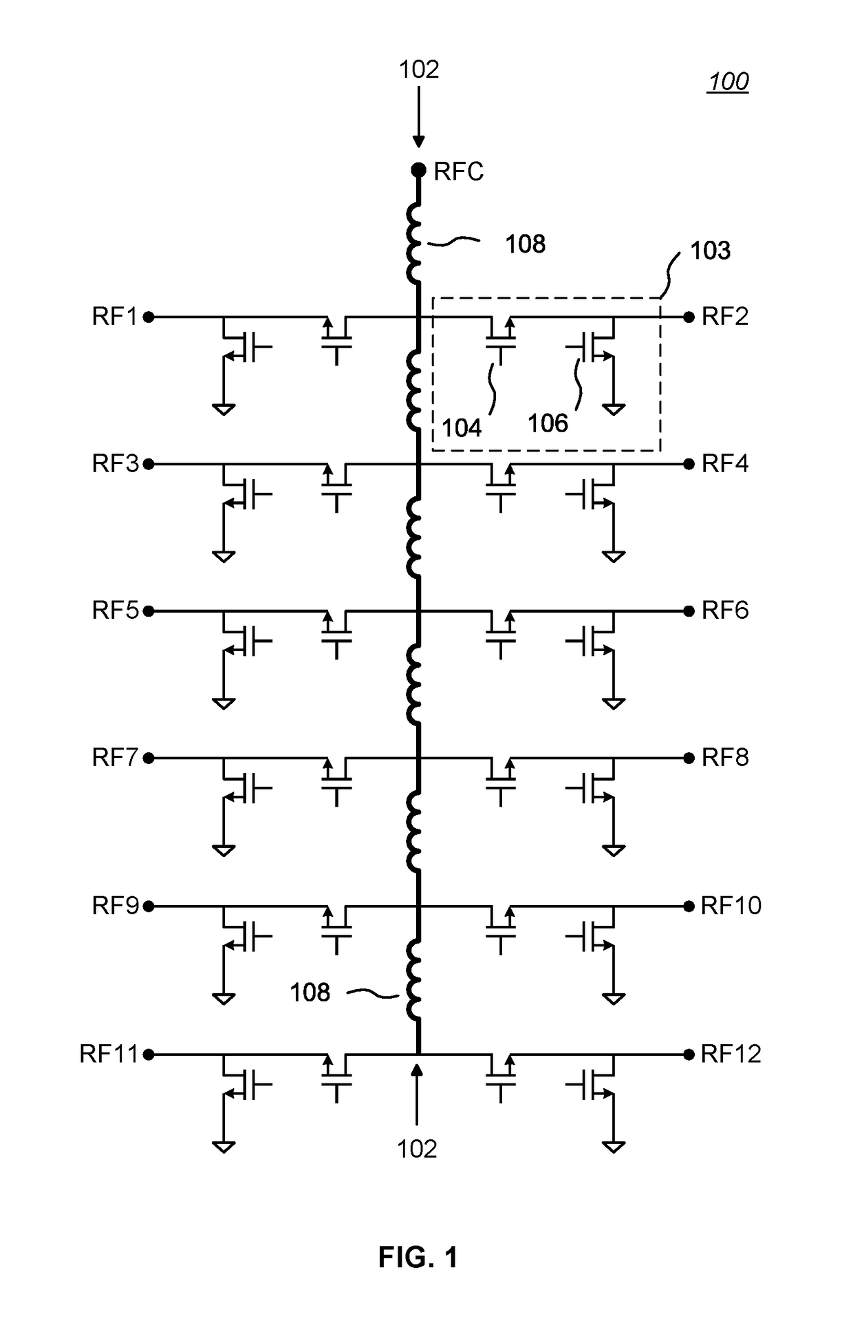 High Throw-Count RF Switch