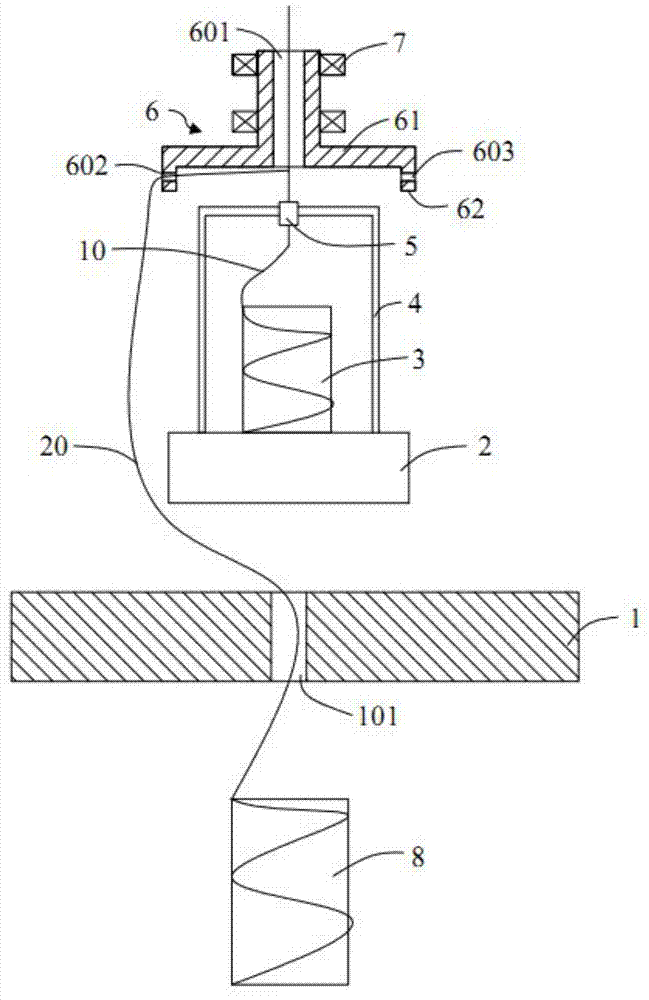 Fancy yarn device