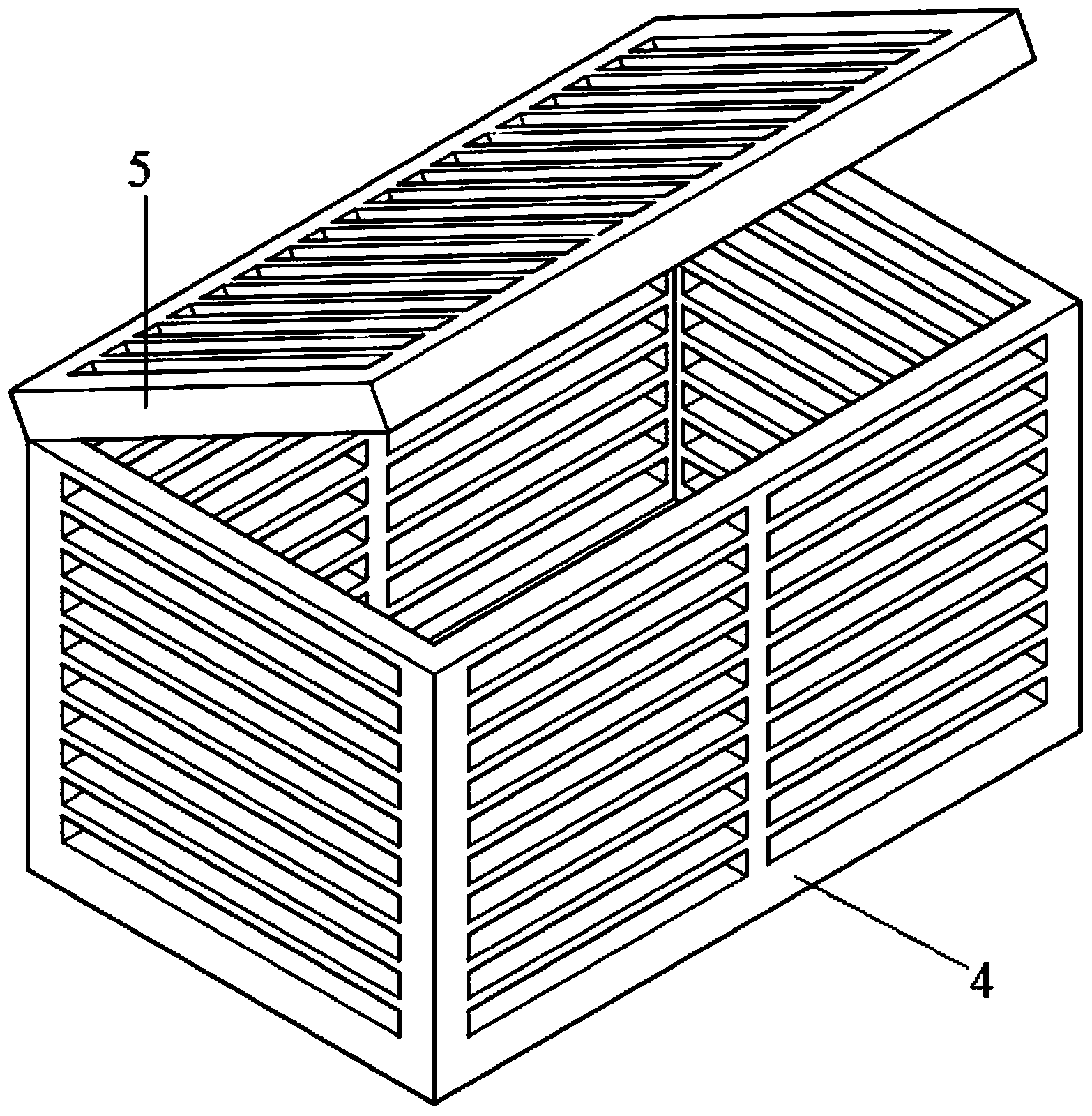 Pseudosciaena crocea and green crab three-dimensional culture device and matching culture method of pseudosciaena crocea and green crab