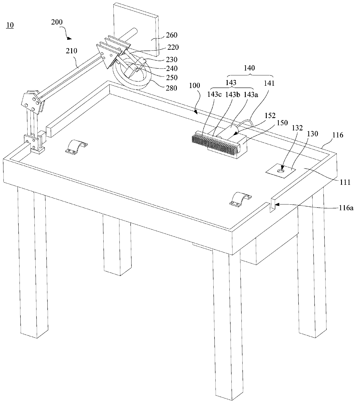 Dissecting platform and cable fault dissecting system