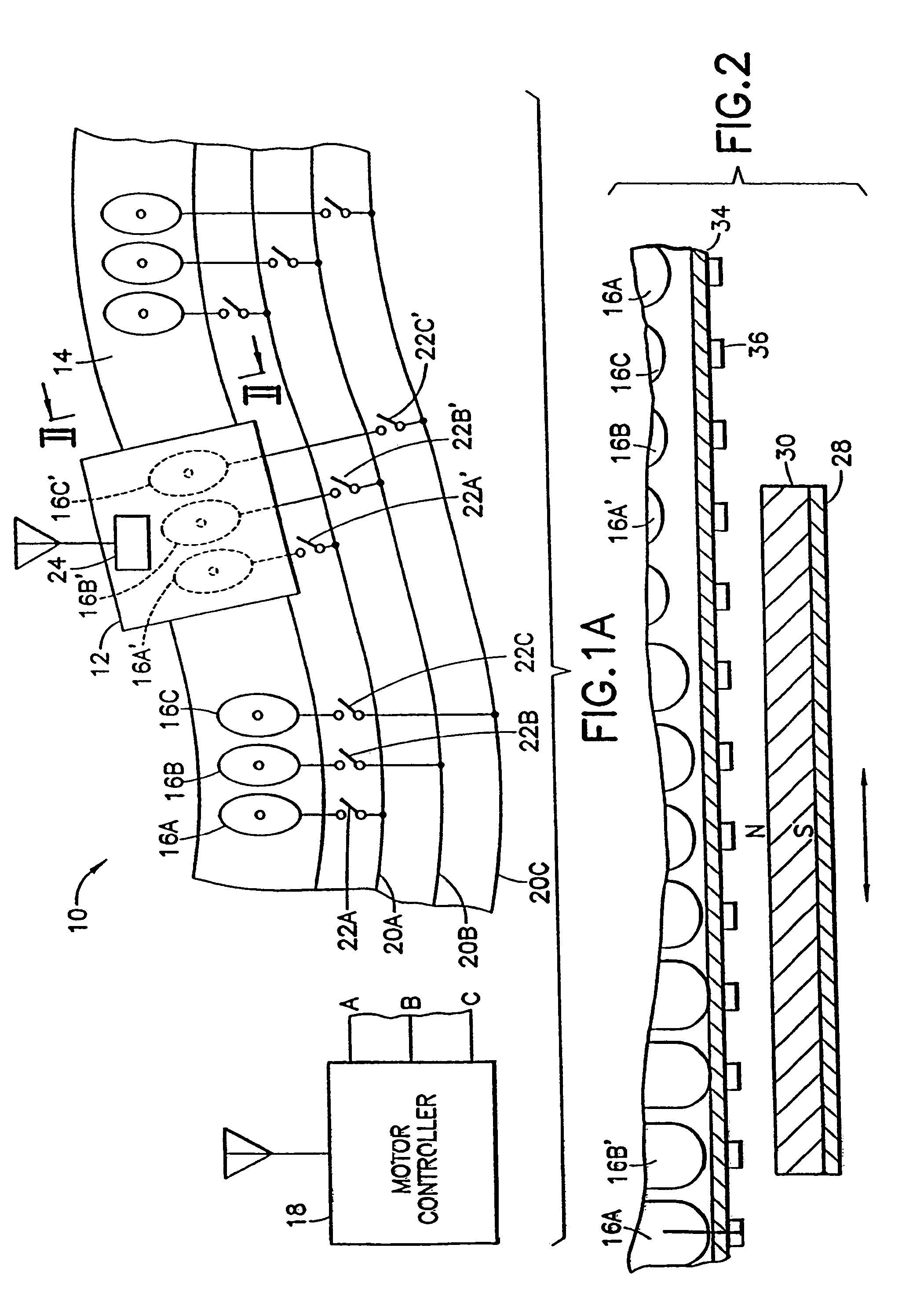 Path module for a linear motor, modular linear motor system and method to control same