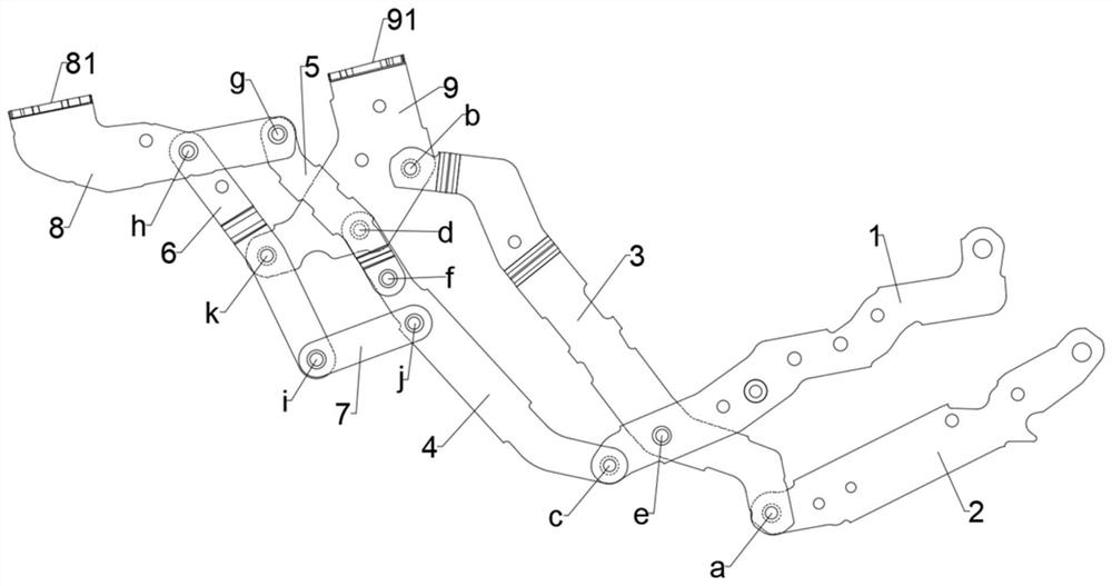 Stool-couch linkage device, frame body and seat