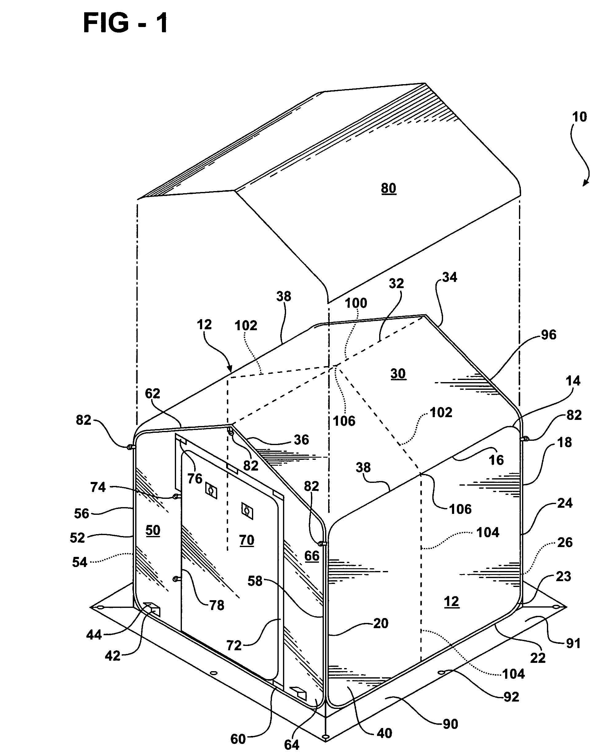 Collapsible structure with integrated sleeve junction