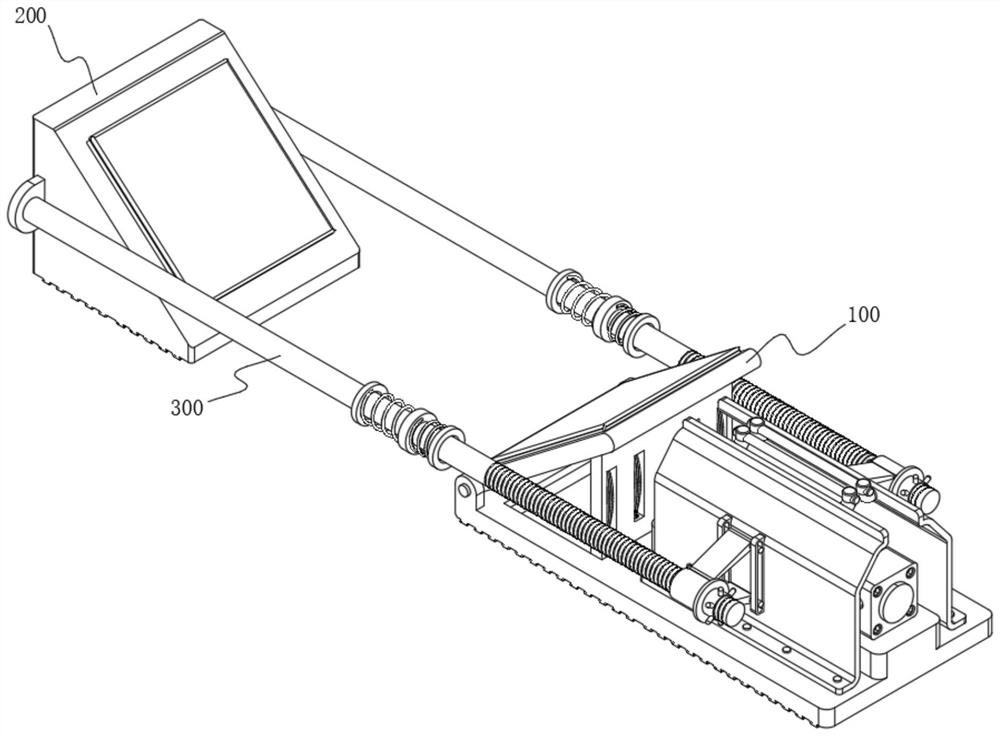 A clamping assembly type new energy vehicle fixing device