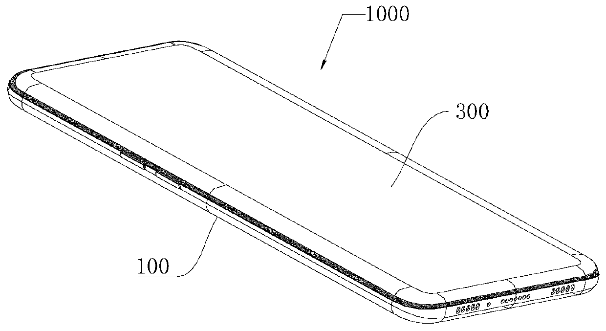 Ceramic shell, method for processing surface thereof, and electronic equipment