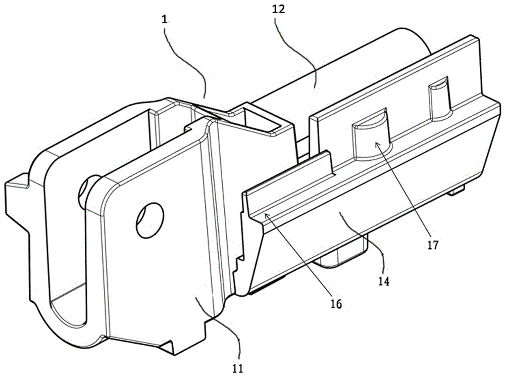 Fixing block for car skylight wind-shielding net