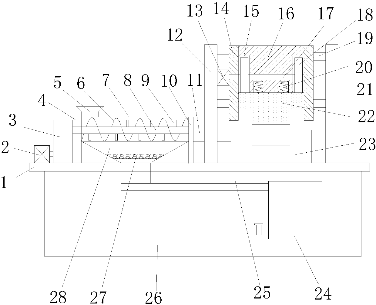 Separation equipment of wild radix puerariae juice