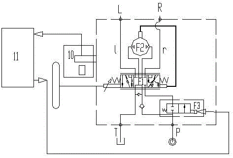 Accurate oil distribution hydraulic steering device