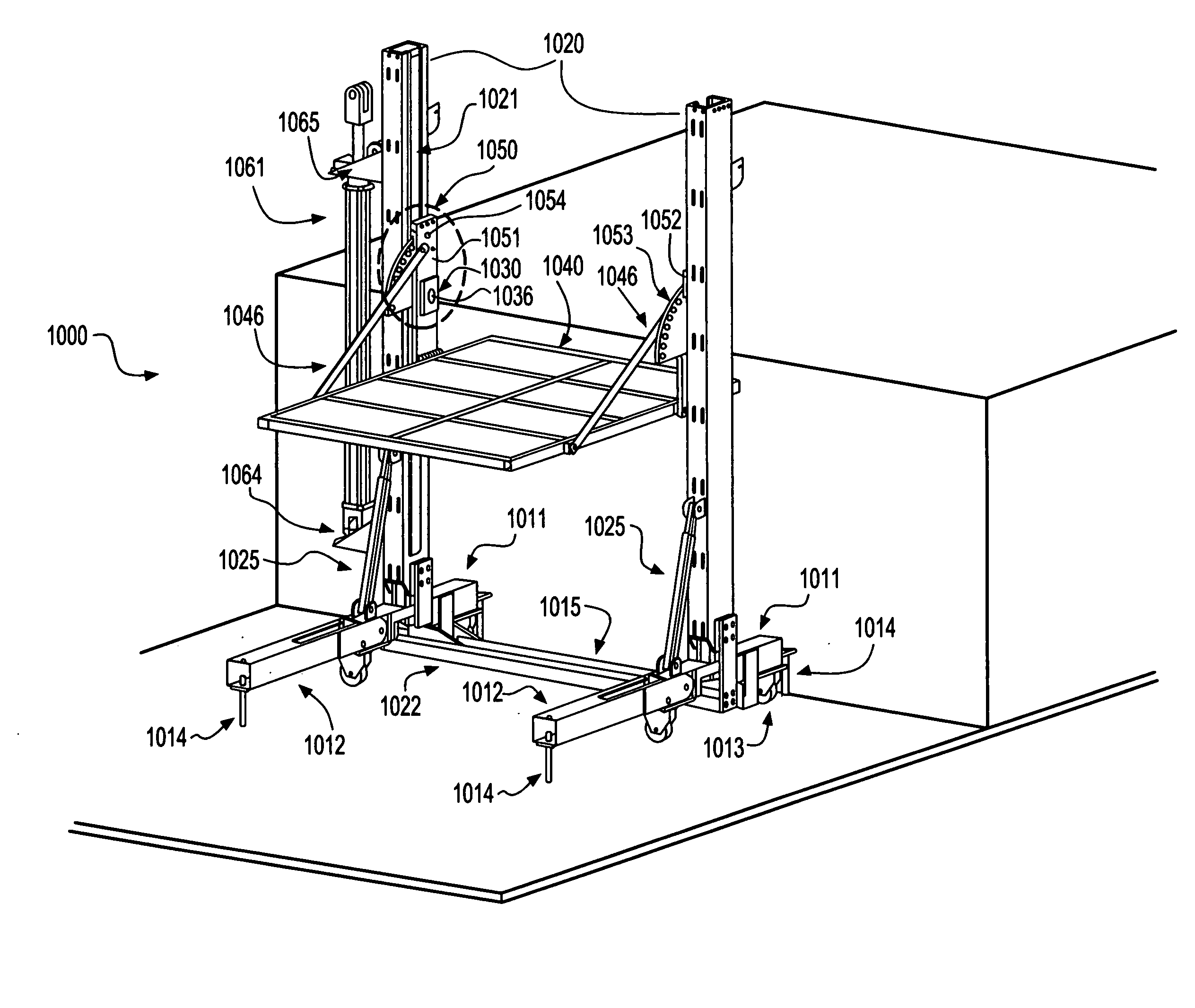 Portable wheelchair lift