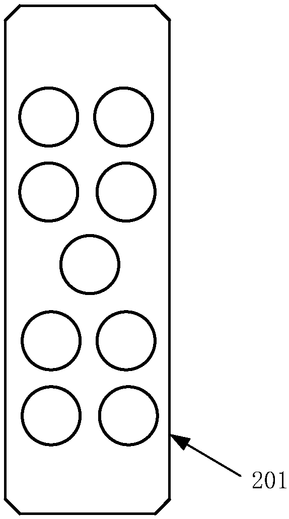 A universal end effector for a robot handling brake pads