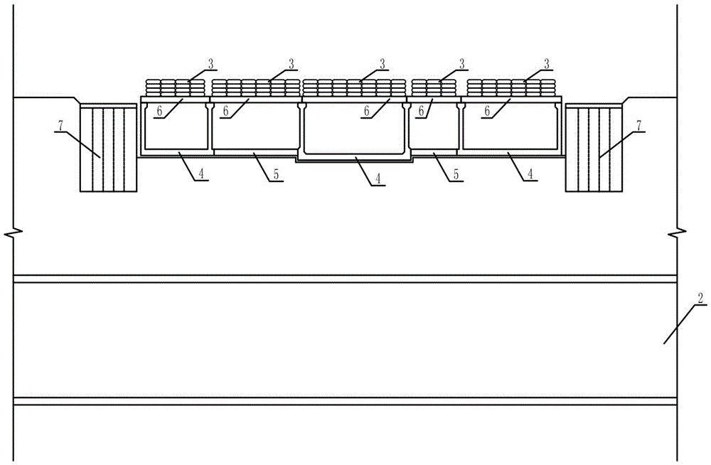 Underground structure of municipal pipeline group spanning tunnel and construction method for underground structure