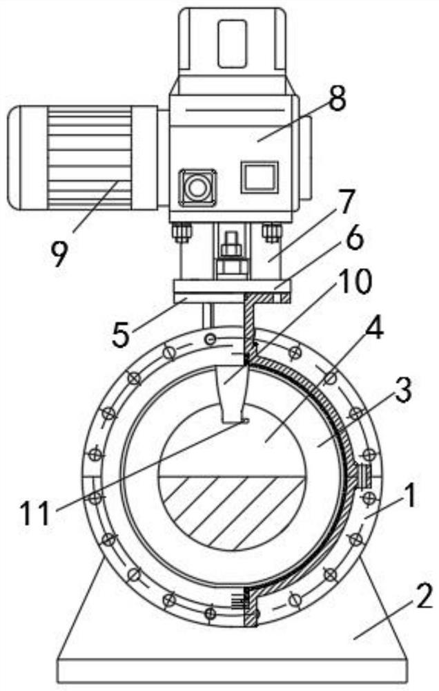 Fluorine-lined regulating valve with buffer structure and usage method