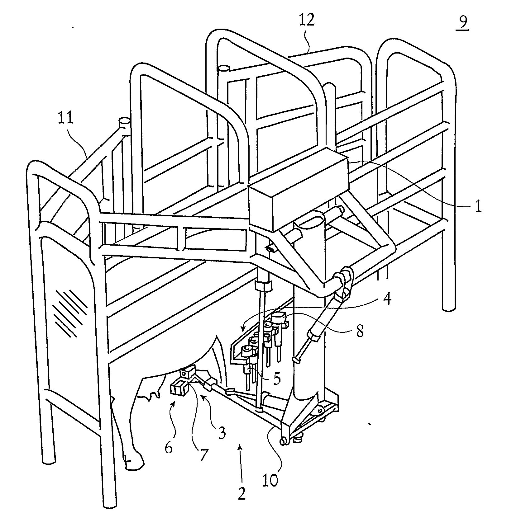 Gripper Device, Robot Arm, and Milking Robot