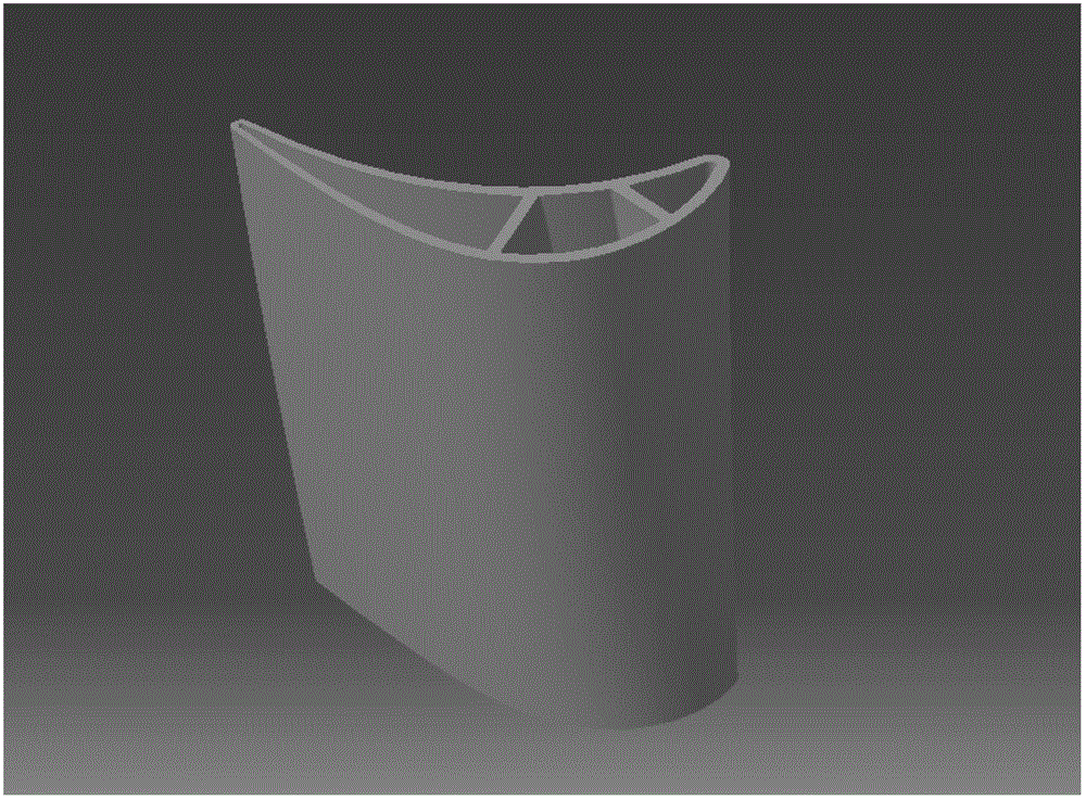 Method for customizing core and shell of integrated ceramic mold of hollow turbine blade