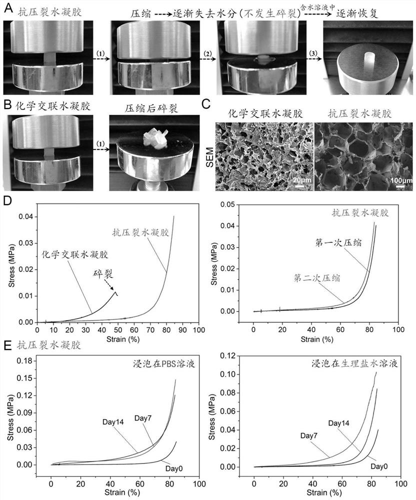 Preparation method of injectable anti-fracturing degradable supramolecular hydrogel