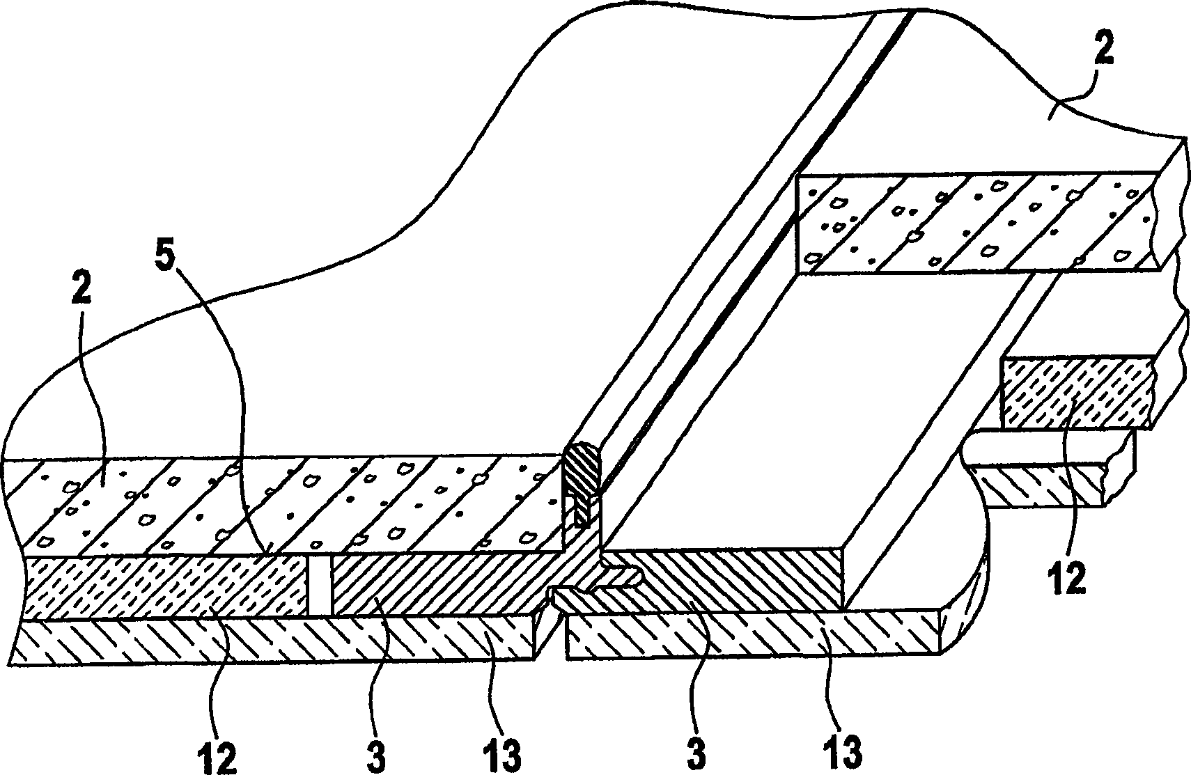 Laying system for floor tiles