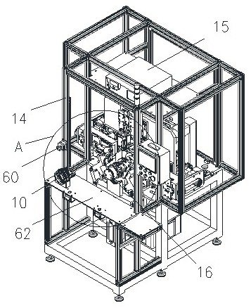 A motor stator performance testing machine