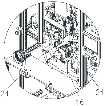 A motor stator performance testing machine