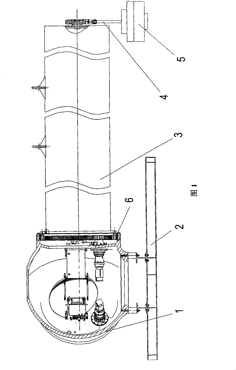 Test method and device of variable-paddle bearing friction moment of wind-driven generator and application thereof