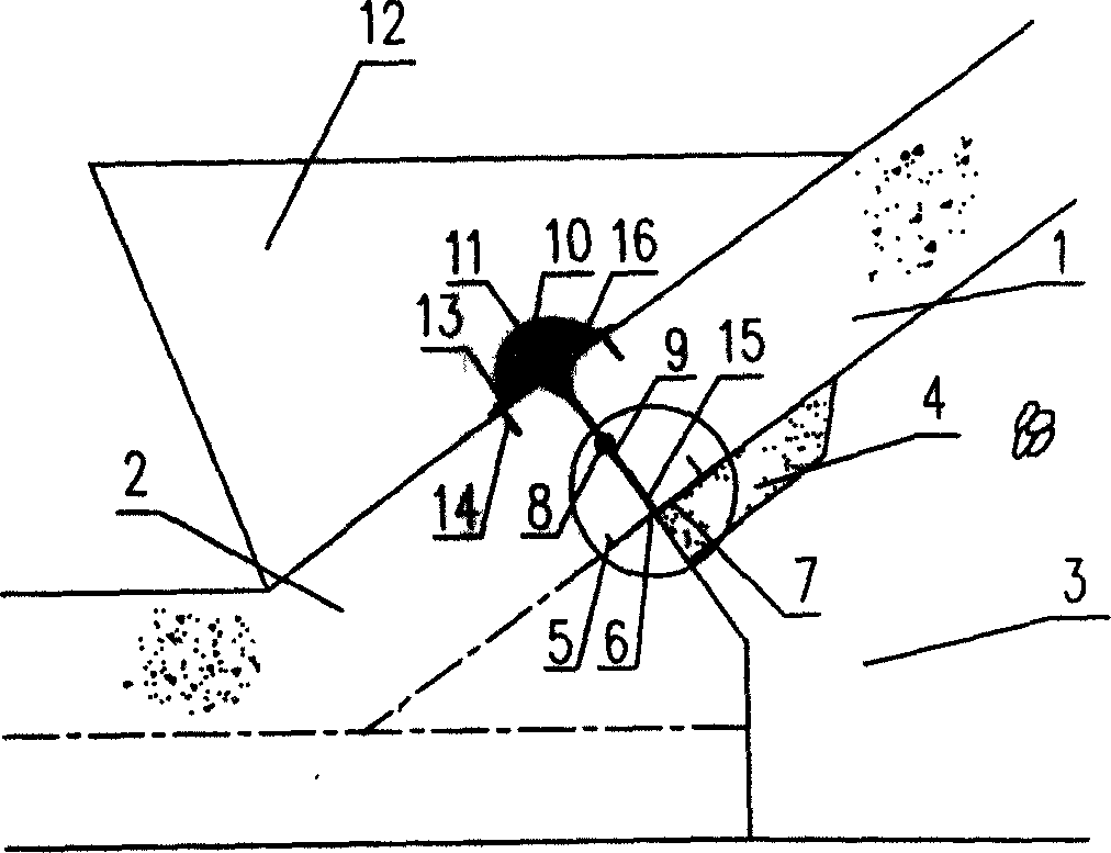 Waterstop structure of peripheral joint of rock fill dam with face slab, and construction method