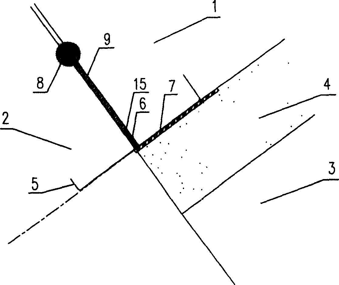 Waterstop structure of peripheral joint of rock fill dam with face slab, and construction method