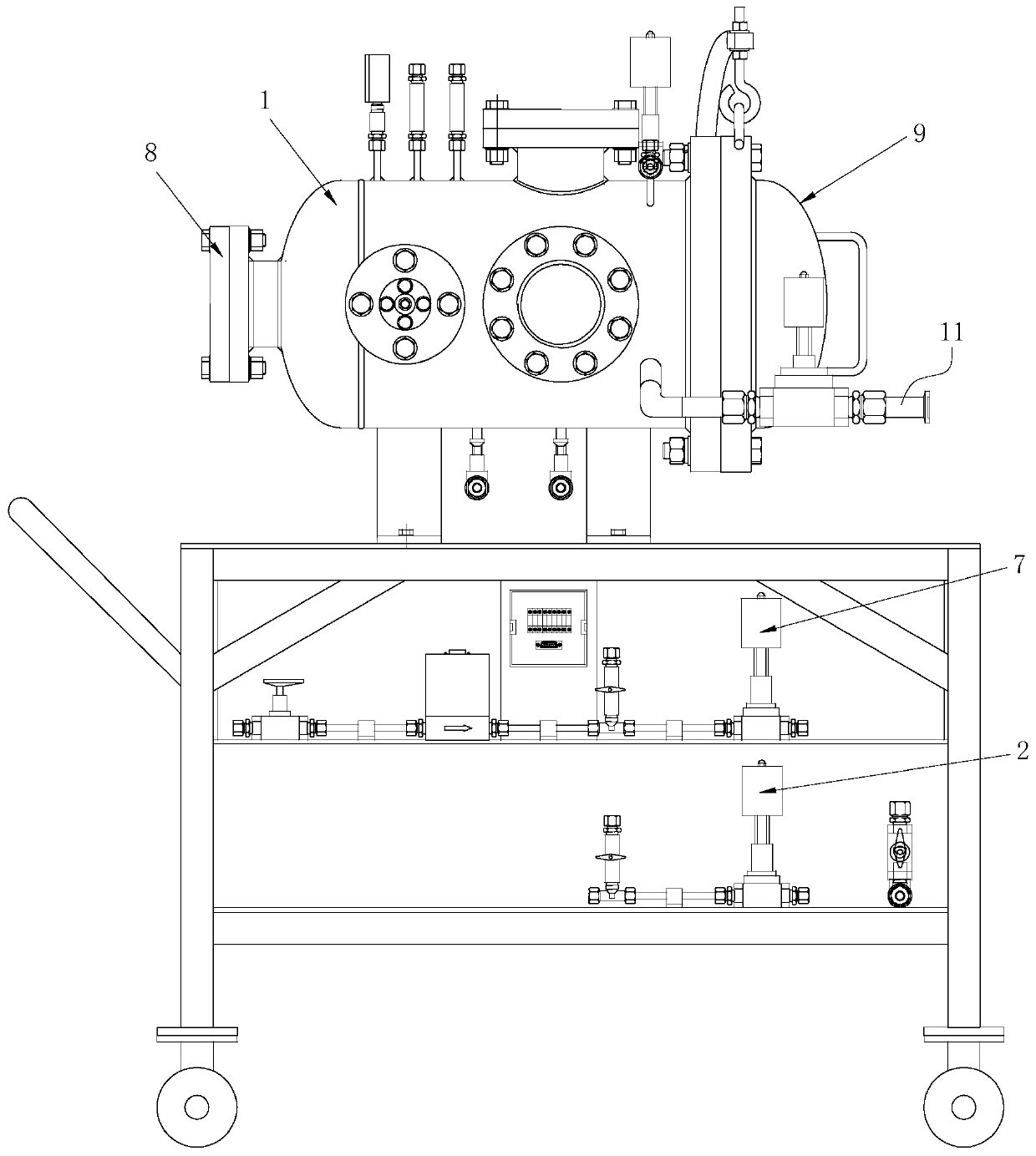 Sulfur hexafluoride electro-decomposition intermediate product extraction device and extraction method