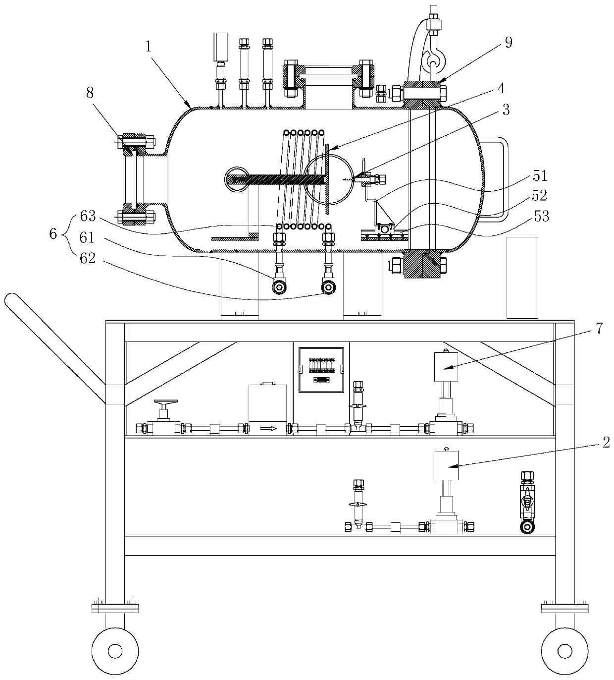 Sulfur hexafluoride electro-decomposition intermediate product extraction device and extraction method