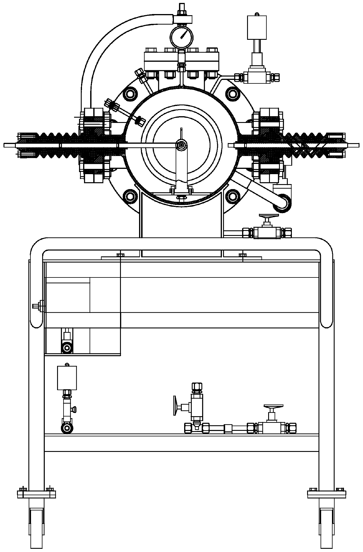 Sulfur hexafluoride electro-decomposition intermediate product extraction device and extraction method