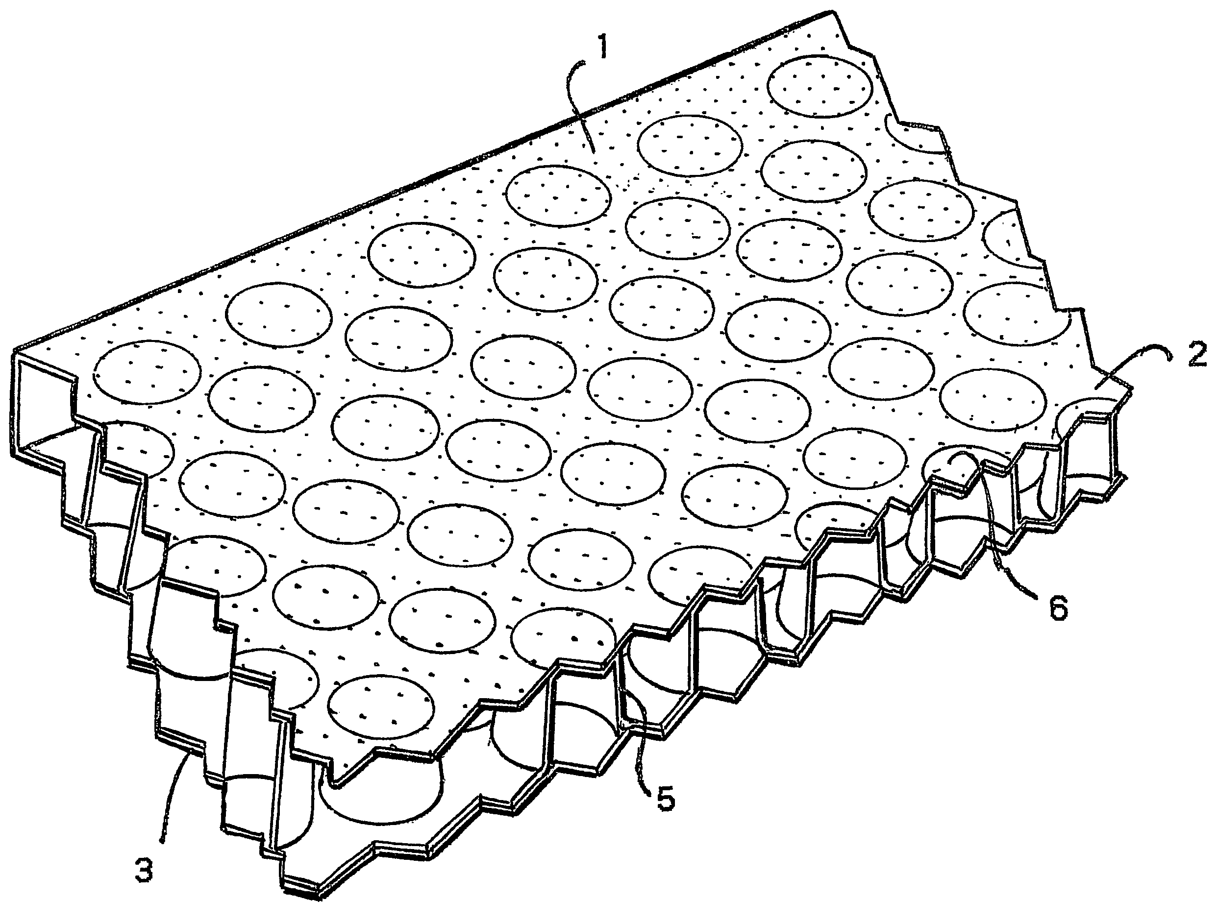 Fluidising mat, container and container liner with such a mat