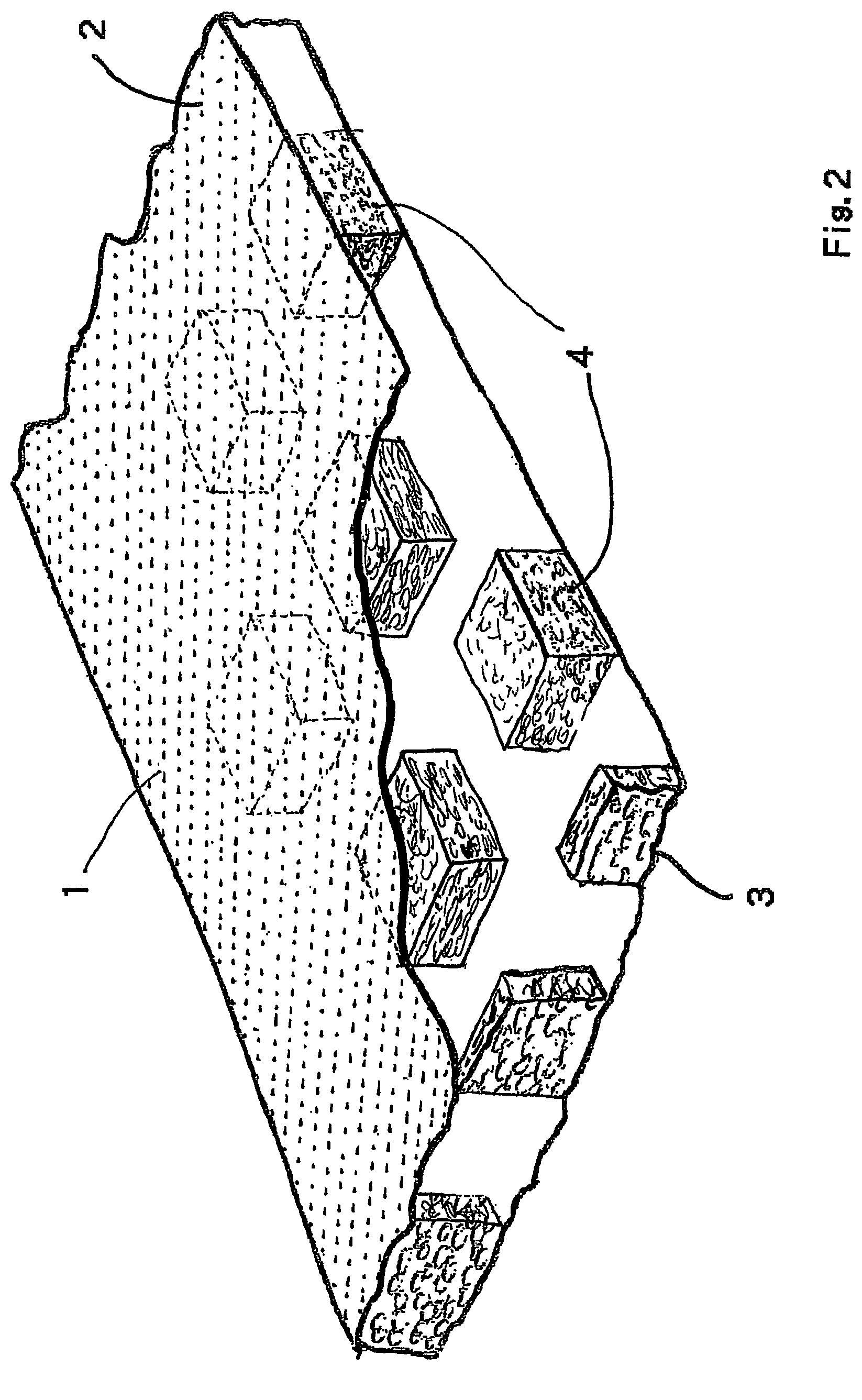 Fluidising mat, container and container liner with such a mat