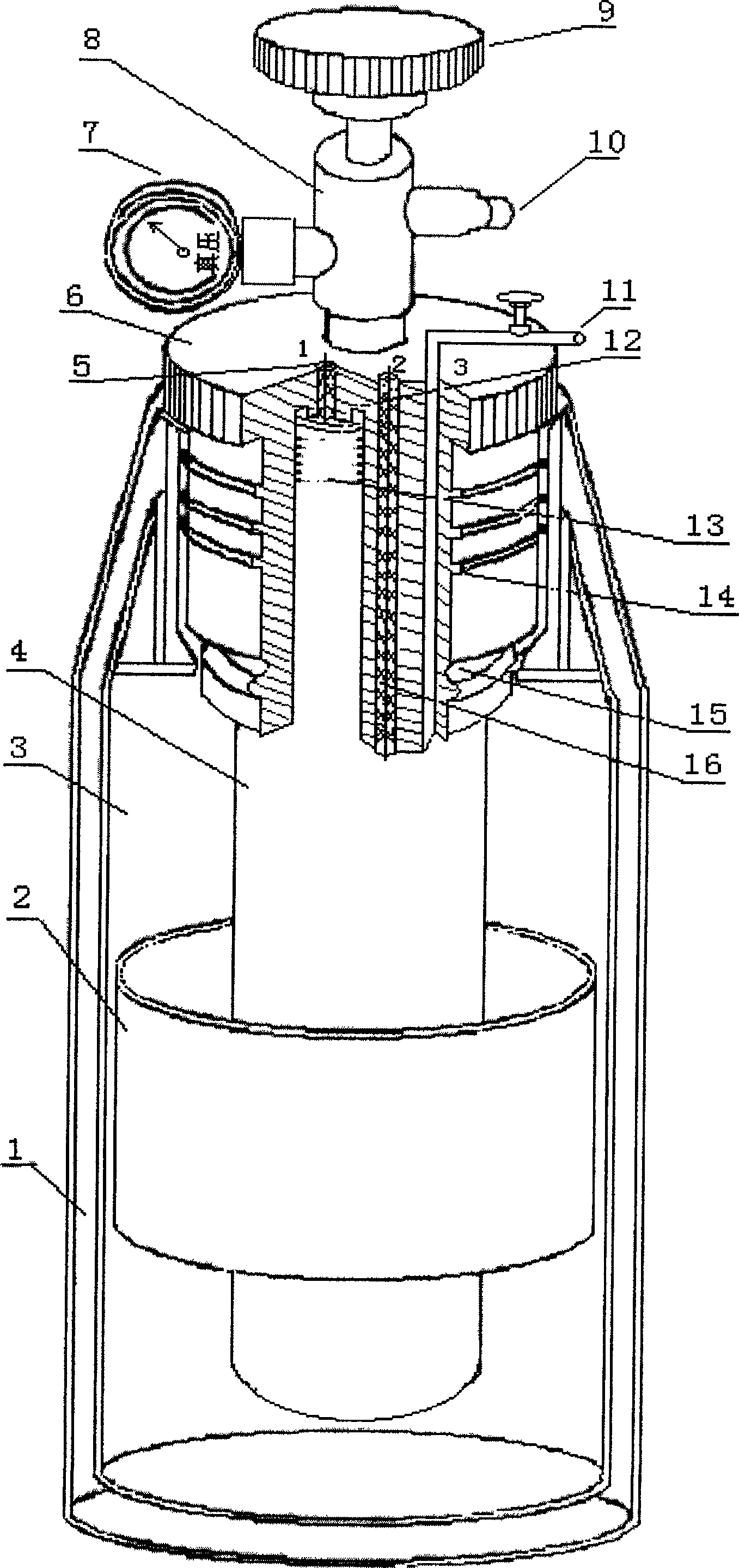 Constant temperature vacuum storage device