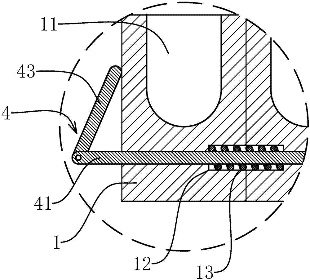 Blood sampling pipe frame and using method thereof