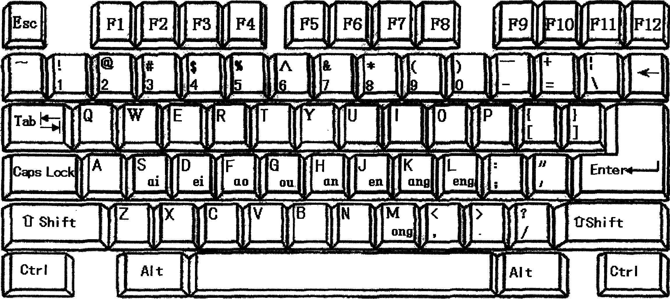 Computer voice code Chinese character input method