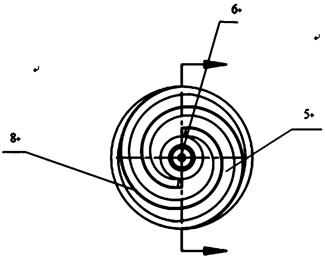 Spiral pushing grass pressing machine