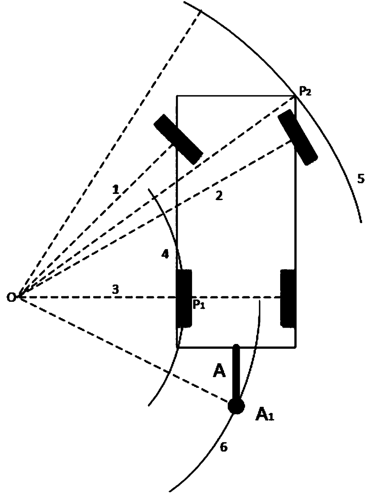 Achieving method and device of trailer dynamic trajectories