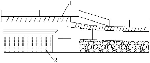 Method for controlling collapse of roof of cantilever beam by liquid explosion